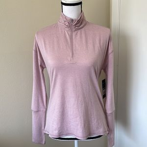 Marika Dry Wik Activewear Long Sleeve Quarter Zip Mauve Shadow size S